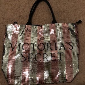Victoria’s Secret sequin tote bag